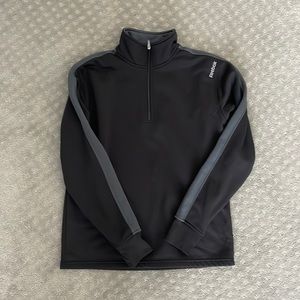 Reebok Quarter Zip- black and gray